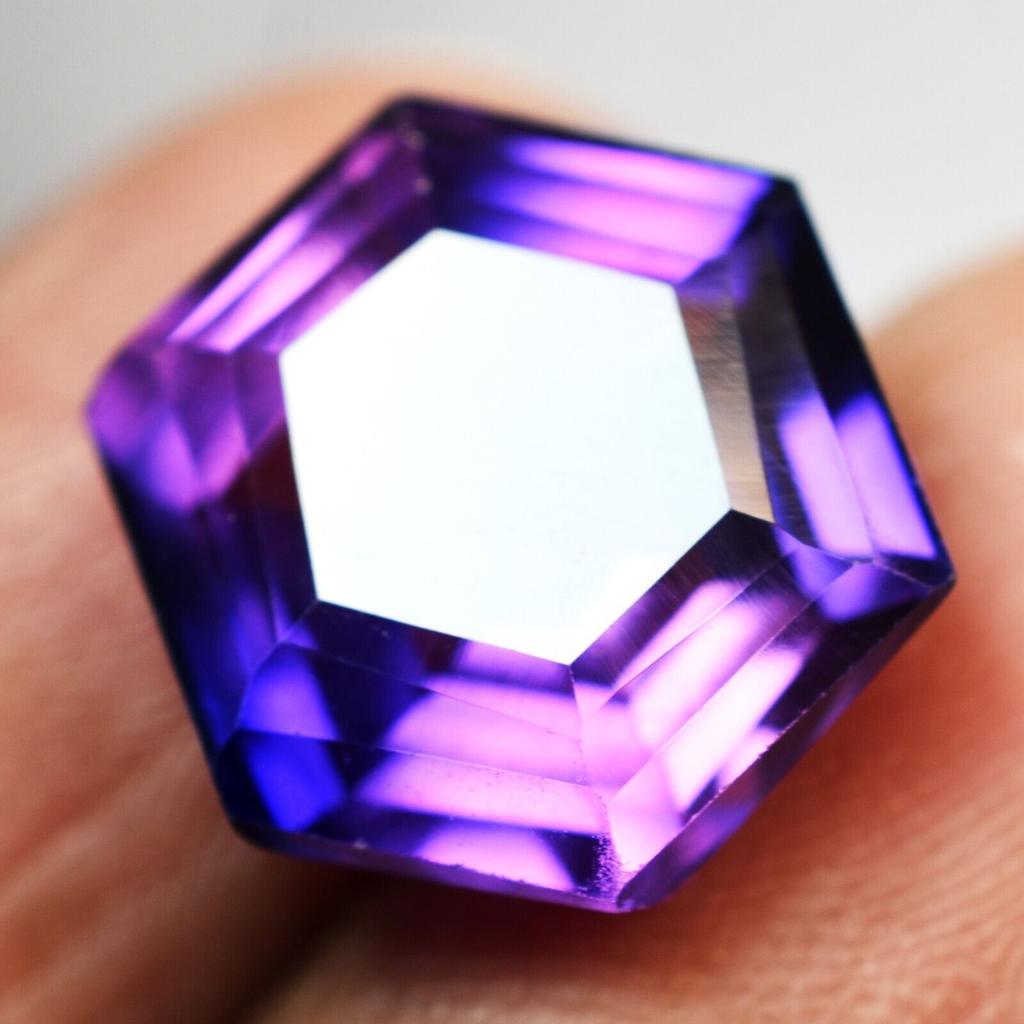 Natural Purple Tanzanite Loose Gemstone 8.15 ct Fancy Shape for Jewelry Making and Gem Collections