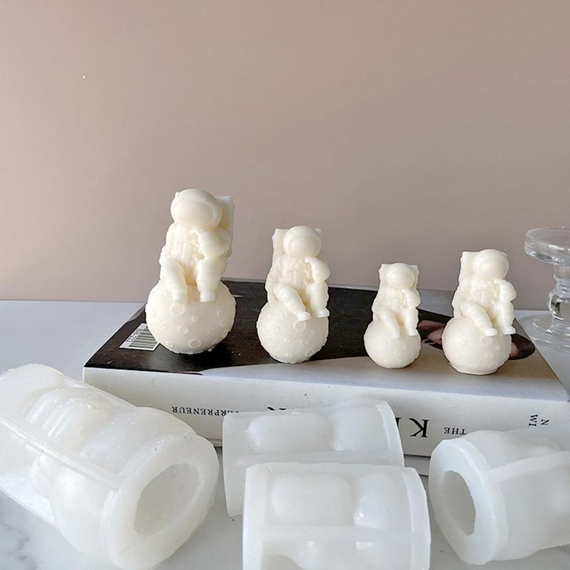 3D Астронавт Форма для мыла DIY Форма для свечей Эпоксидная форма Ручная работа Свечи Ароматический воск Формы для изготовления свечей