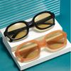 Очки солнцезащитные Simplicity Retro, модная маленькая оправа Tide Brand, овальные, пластиковые, розовые, черные, женские, мужские, хип-хоп очки, популярные, женские, мужские, новые солнцезащитные очки