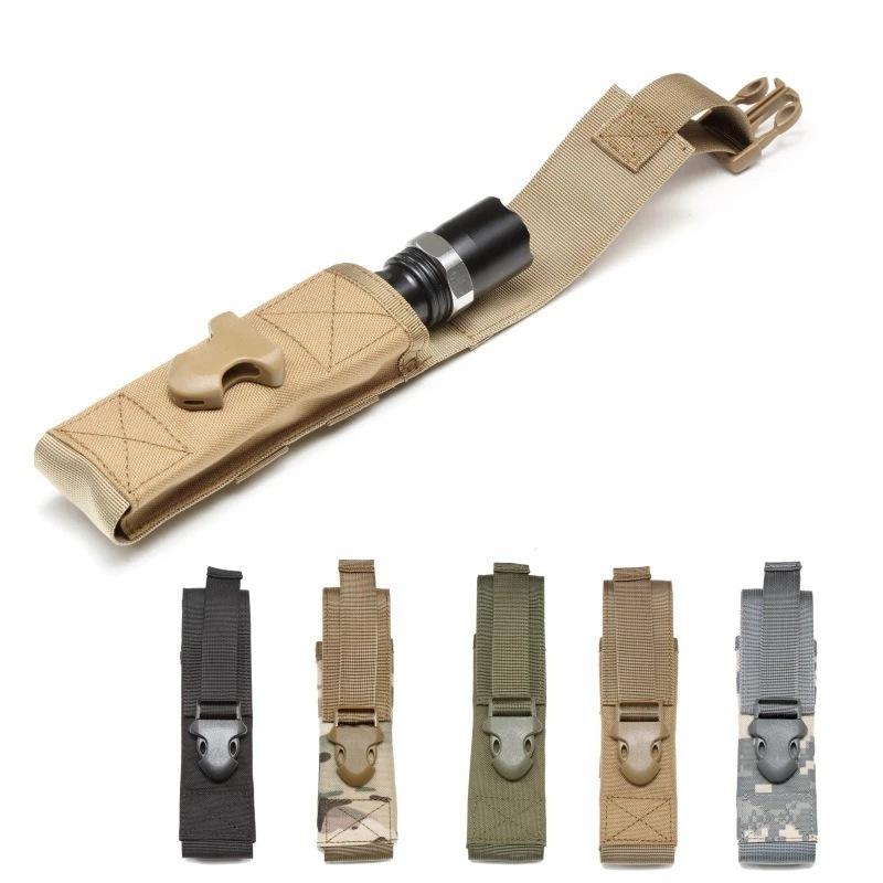 Чехол для фонарика Держатель для фонаря Кейс Molle EDC Инструмент Поясная сумка Наружные виды спорта Туризм Походы Охота Аксессуары Чехол для ножниц