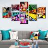 HD Print Poster 5 Panel One Piece Anime Character Modern Canvas Living Room Home Decor Wall Art Modular Picture Painting No Frame
