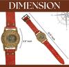 Sundial Wrist Watch Brass Compass & Leather Straps Nautical Steampunk Handmade