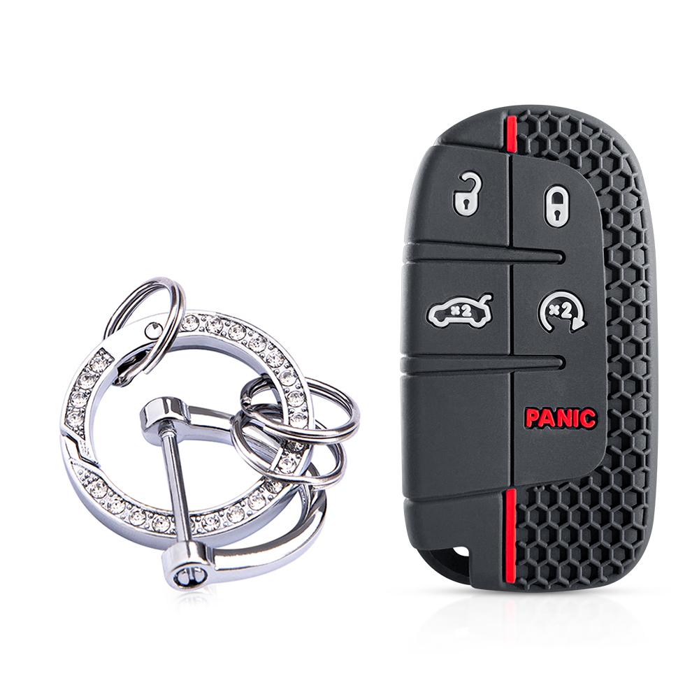Защитный чехол для автомобильного пульта-ключа для Dodge Charger Hellcat Journey для Jeep Cherokee Compass Grand Cherokee Renegade Chrysler 300c