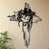 Статуя Распятия Настенный крест Иисус Уникальная резная фигурка для спальни офиса
