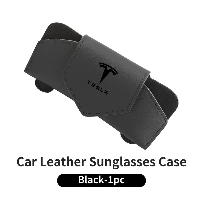 PAJL2 Car Valve Glasses Box Sun Visor Glasses Holder Sunglasses Case For Tesla Model 3 Y S X 2021 Roadster Cybertruck Juguete