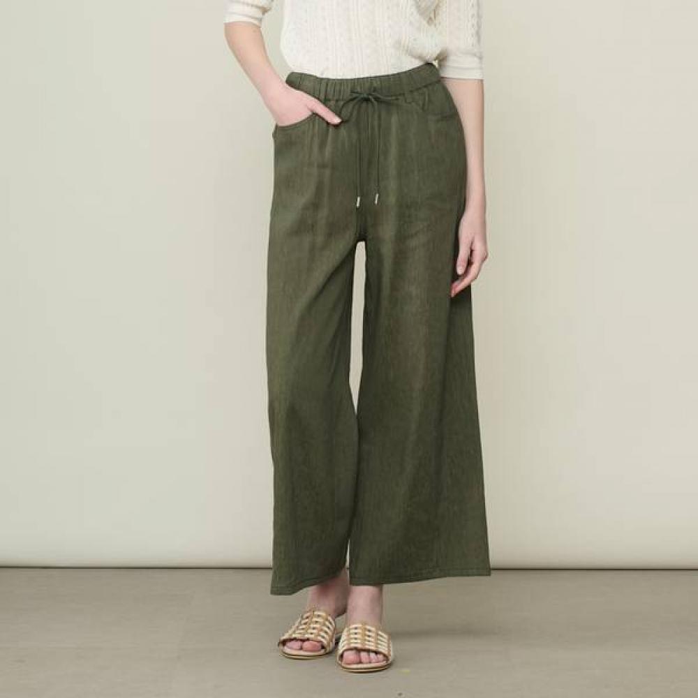 Bcbg Banding String Linen Pants B6m5p336