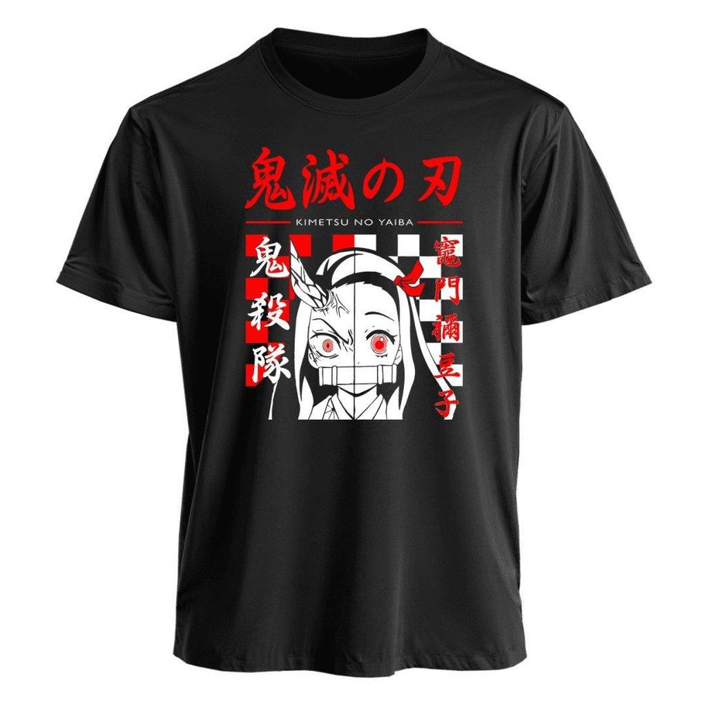 Demon Slayer Nezuko Graphic T Shirt Unisex Women Anime Print Cotton Short Sleeve Tee Oversized Casual Tops 2026 New Y2k Streetwear