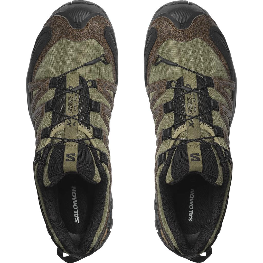 SALOMON Xa Pro 3D Потертые Лтр Удобные Мягкие Амортизирующие Дышащие Поддерживающие Кроссовки для Трейлраннинга Унисекс Зеленый Коричневый 477974