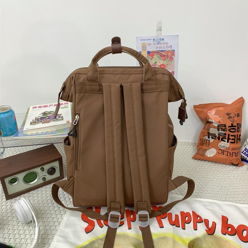 Студенческий школьный женский рюкзак большой емкости для девочек, однотонная дорожная сумка