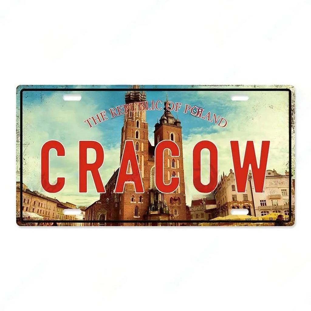 Барселона Астонри Милан Чикаго Металлические жестяные таблички Винтажная табличка Автомобильный номерной знак Рельефная бирка Гараж Бар Паб Клубы Домашний декор для стен