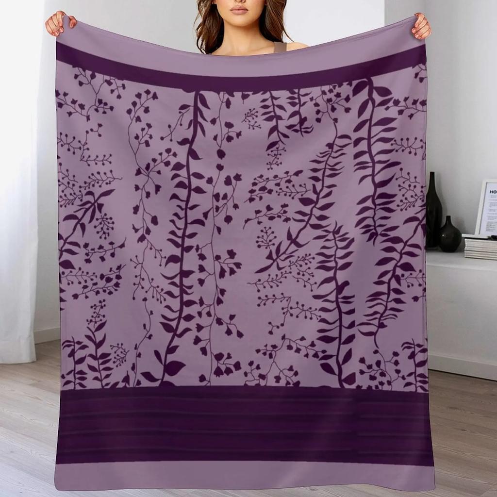 Bella Swan's Comforter Set Replica | Purples Cool - Version 2 | Twilight Saga Fanart Throw Blanket Wrinkle free blanket bed