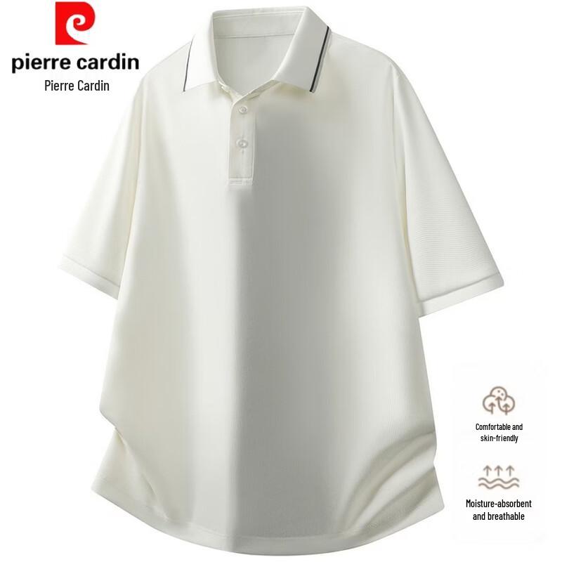 Pierre Cardin Мужская летняя рубашка-поло в стиле business casual