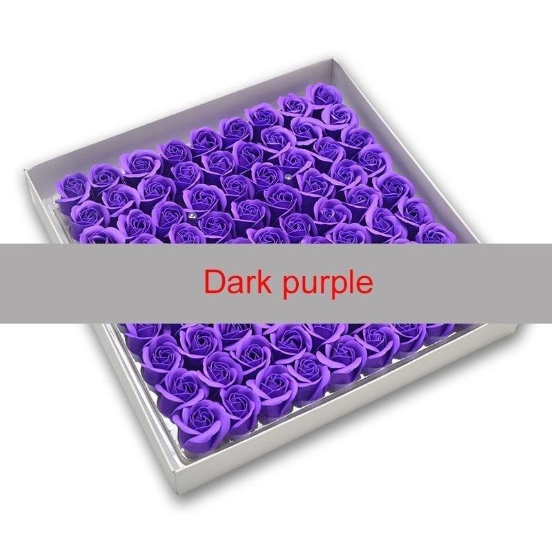 81 шт., роза для ванны, цветок для тела, цветочное мыло, душистая роза, незаменимый свадебный подарок на день Святого Валентина H
