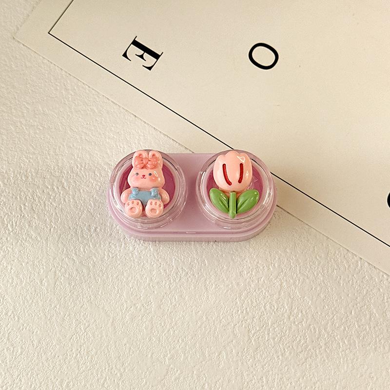 Cartoon Creative Drawer Contact Lens Case for Girls - DIY Colored Portable Model CT16