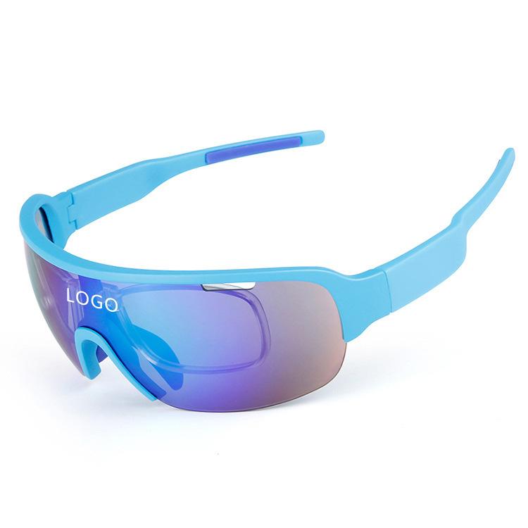 European and American half-frame sunglasses can be worn over prescription glasses, suitable for day and night use, windproof polarized sports cycling