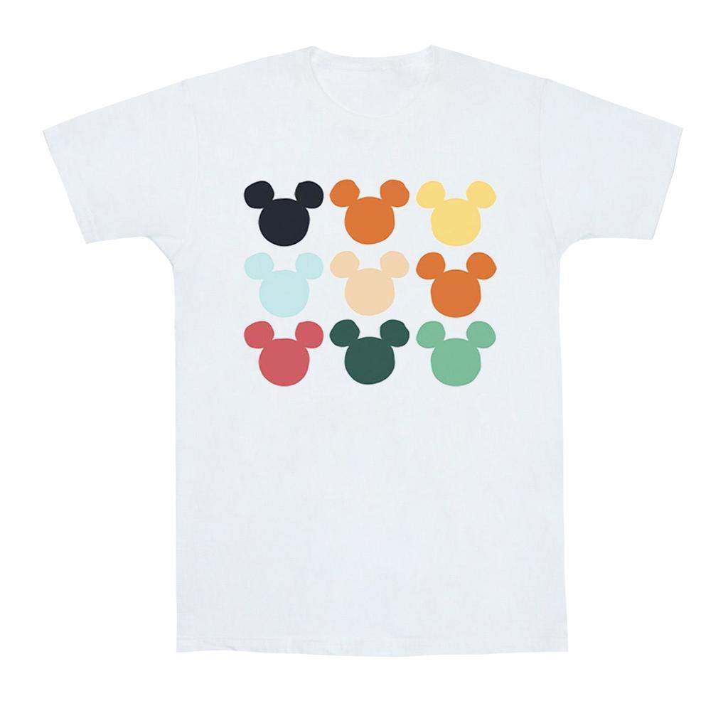 Disney Mens Mickey Mouse Heads Square T-Shirt