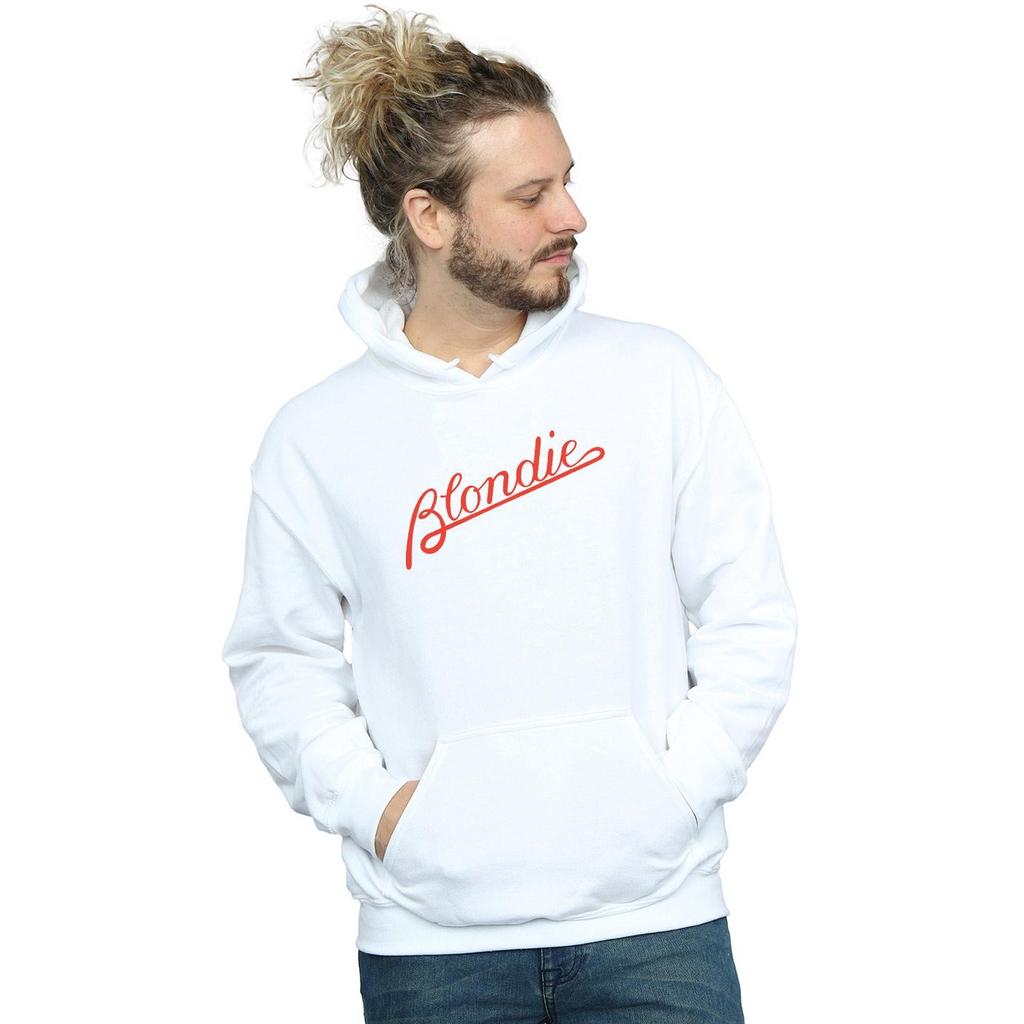 Blondie Mens Lines Logo Hoodie