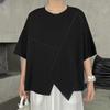 DIMANAF 2025 Летняя Футболка Большого Размера Однотонная Женская с Коротким Рукавом на Длинных Пуговицах Свободные Топы Футболки
