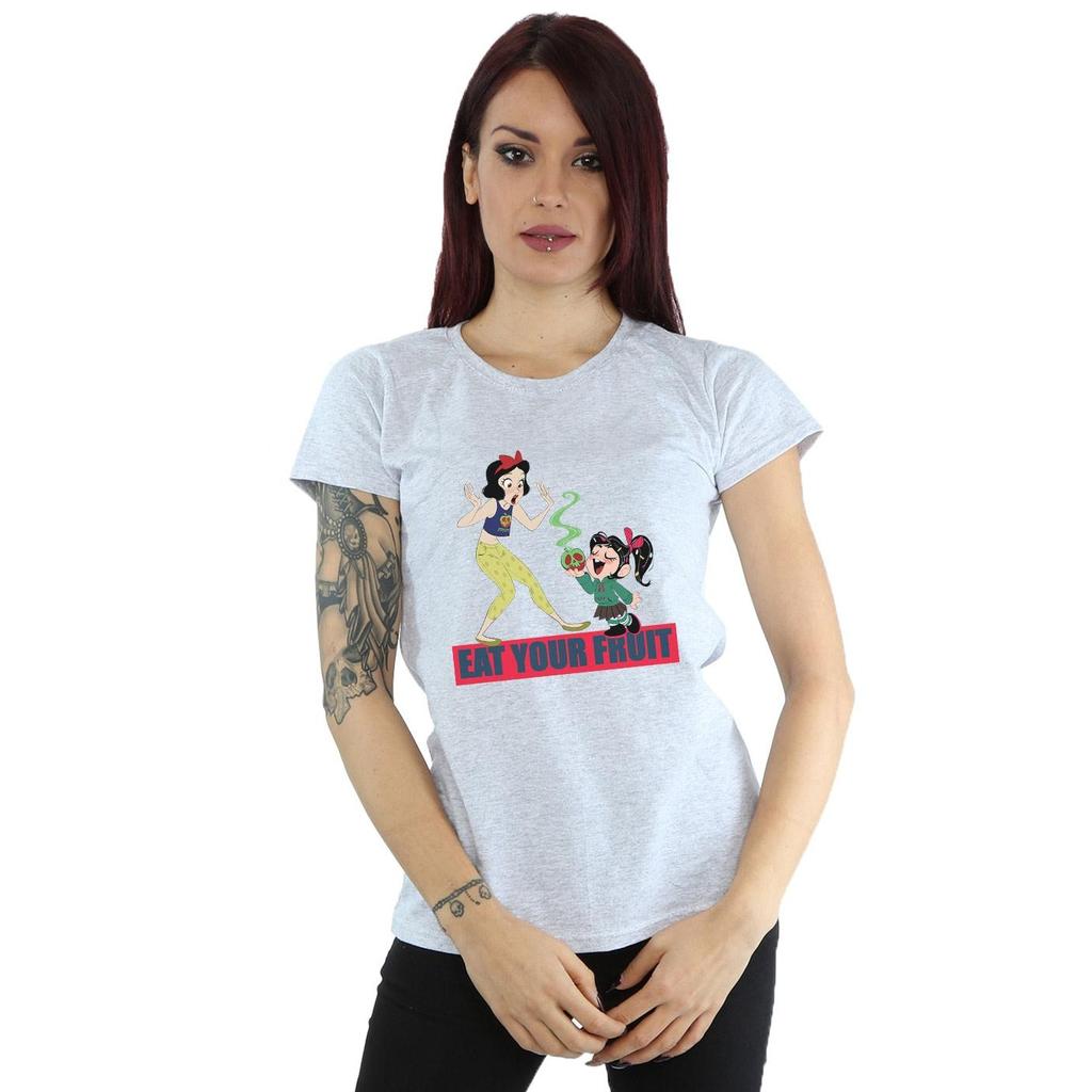 Disney Womens/Ladies Wreck It Ralph Eat Your Fruit Cotton T-Shirt