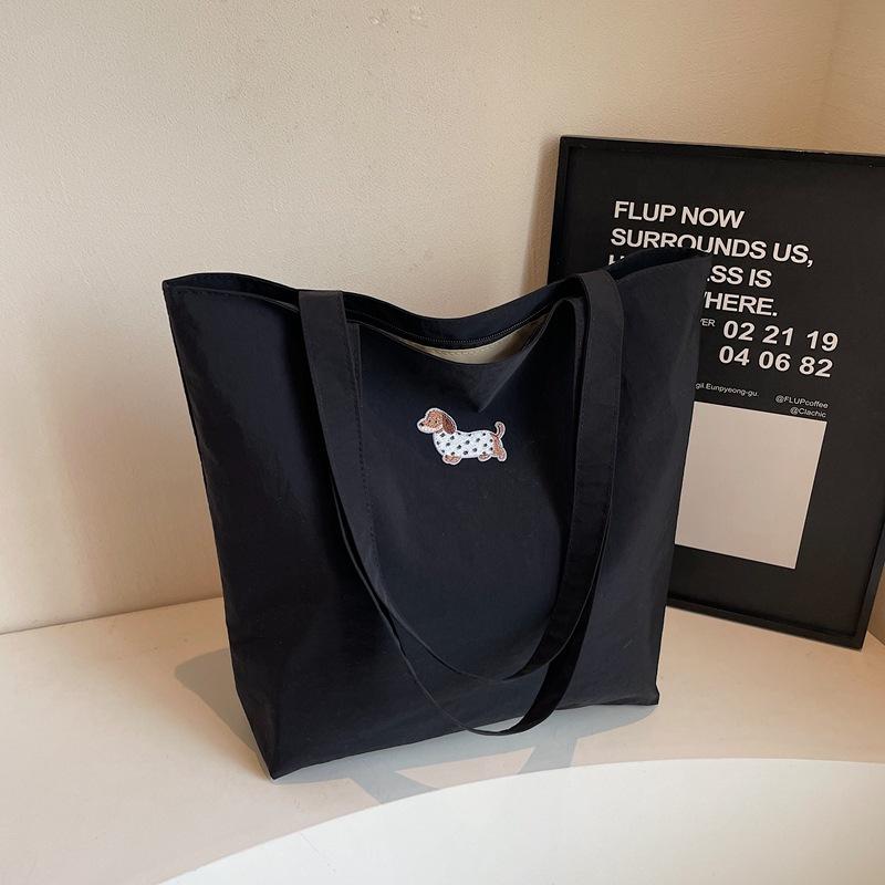 2025 New Large-capacity Class Commuter Bag Women's Fashion Korean Tote Bag Casual One-shoulder Student Canvas Bag