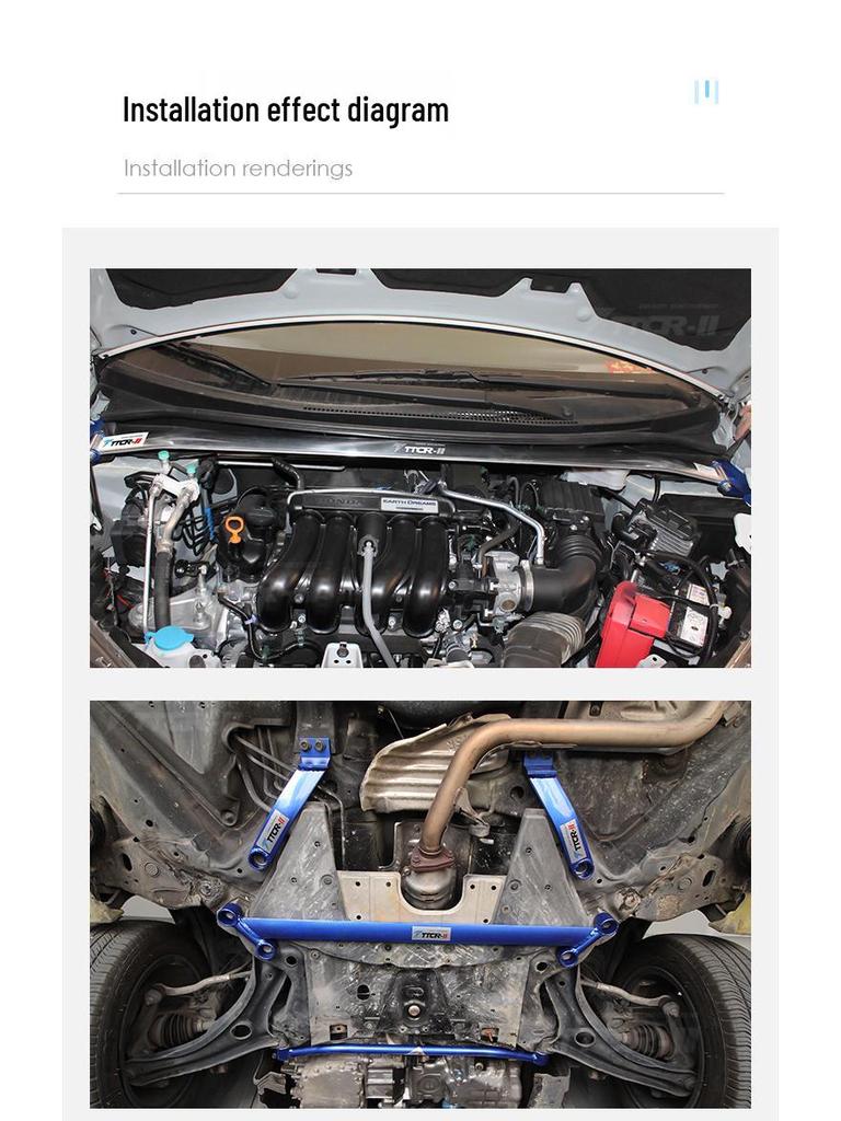 Top Bar Balance & Chassis Reinforcement Anti-Roll Bar for Fit GK5, GR9, GE8, Freed.