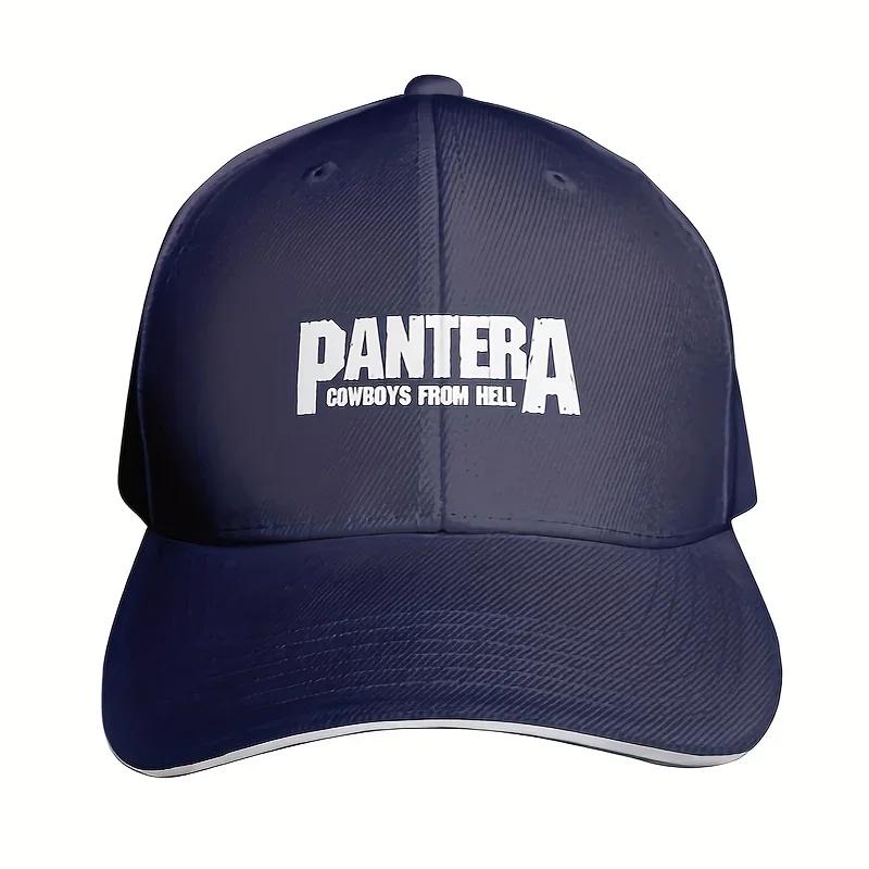 Pantera Band " From Hell" Baseball Cap - Black, Lightweight Polyester, Adjustable Fit, Casual Style, Hand Wash or Dry Clean