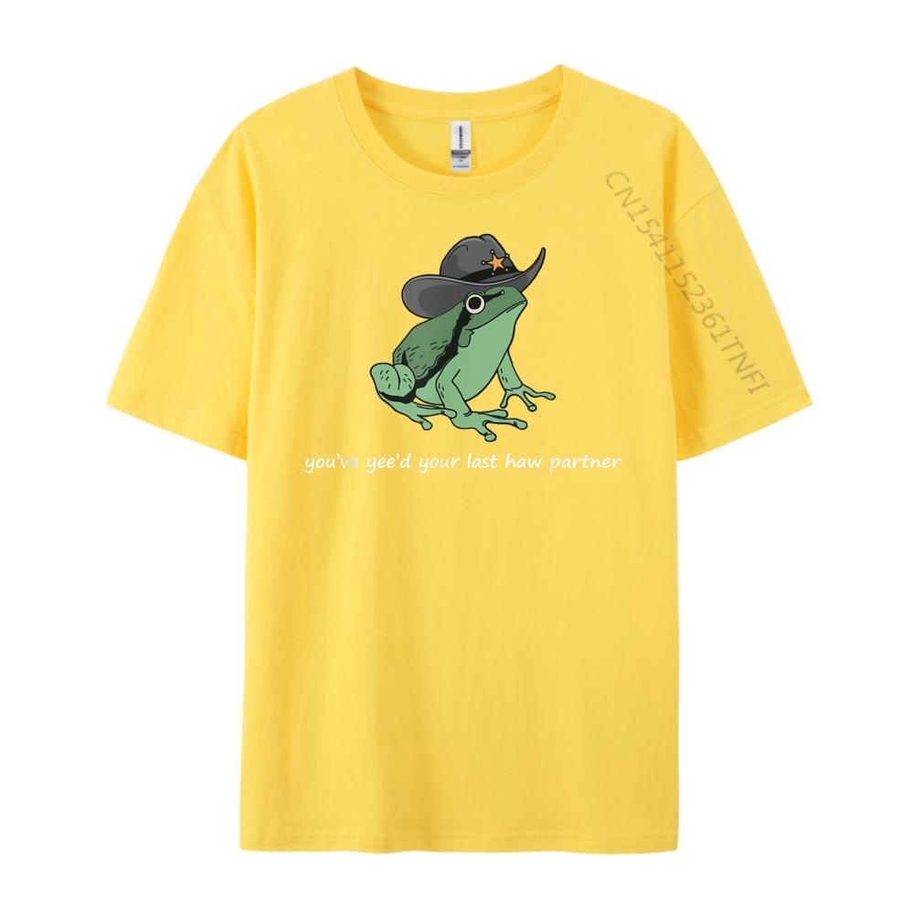 Frog With Cowboy Hat You Ve Yee D Your Last Haw Jokes XS Graphic T Shirts Funny T Shirts T-shirts Alphabet