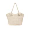 Trendy Street Style Straw Woven Tote Bag Casual Summer Large Capacity Bag