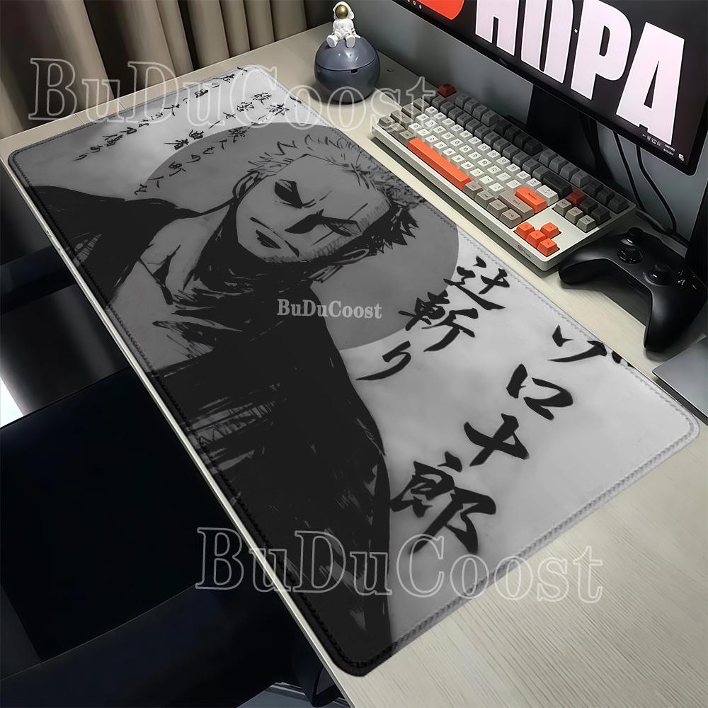 Mouse Pad Anime Roronoa Zoro One Piece Computer HD printing Gaming Mousepad PC Keyboard Carpet overlock Office esports Desk Mat
