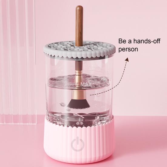 Электрическая машинка для чистки кистей для макияжа USB Автоматическая машина для чистки косметических кистей Многофункциональный очиститель для кистей для красоты всех размеров Инструменты для мытья