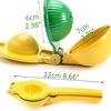 2-In-1 Lemon Lime Squeezer - Hand Juicer Lemon Squeezer - Max Extraction Manual Citrus Juicer