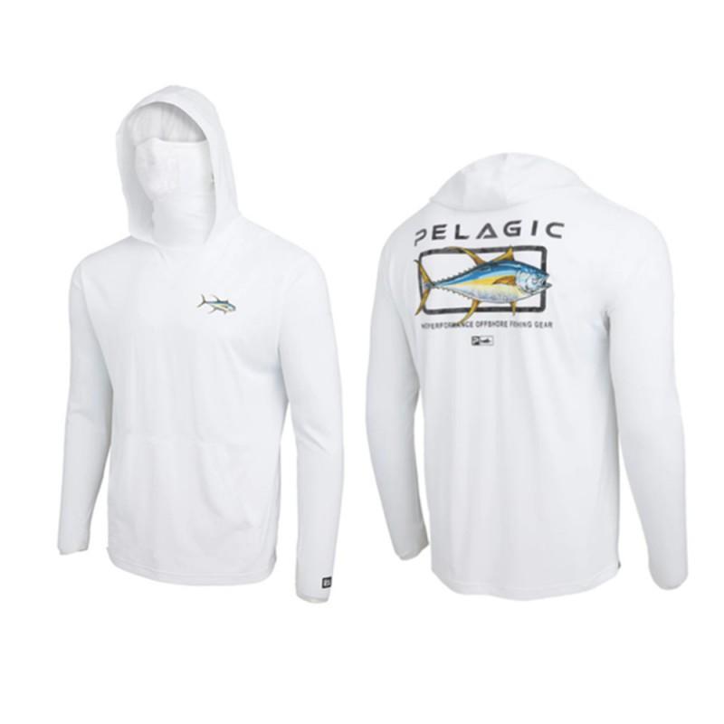 UV Protection Fishing Shirt Long Sleeve Hooded Coverall Men Women Quick Dry Outdoor Angling Gear