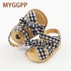 MYGGPP Checkered Soft Soled Toddler Sandals Baby Shoes