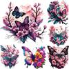 Medium Size Butterfly Sticker On Clothes For Girl Dresses Decals Patches Washable Thermal Press Hoodies Tops Vinyl Diy Patch