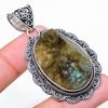 Labradorite Rough Handmade 925 Sterling Silver Jewelry Pendant 2.29" M6T00