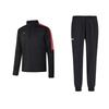 Logo Outdoor Pullover Long Sleeve Mid Waist Long Pants Casual Sports Suit Men Suit Black 21600705-001+22600301-001