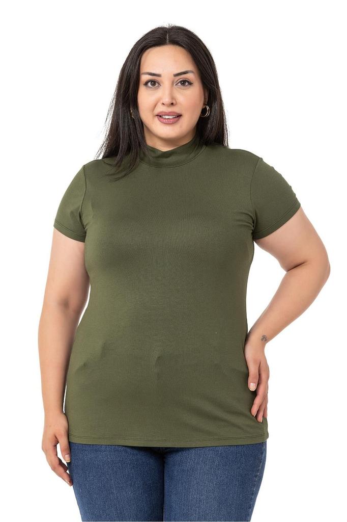 Женский стиль, боди большого размера, боди больших размеров, полуводолазка с коротким рукавом, вискозное боди изумрудного цвета