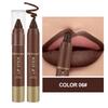 Matte Chocolate Brown Lipstick Crayon Non-stick Cup Lip Liner Pencil Soft Mist Waterproof Creamy Pigmented Lip Outline Contour