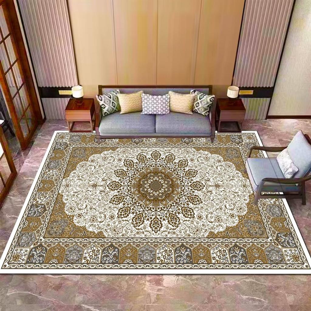 Классический персидский ковер для гостиной, ретро-стиль, украшение, домашние ковры для спальни, большой площади, нескользящий, моющийся, коврик для пола в гостиной
