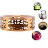 Outdoor Teaware Stand Stainless Steel Portable Teapot Warmer Trivet Heating Base Coffee Heater