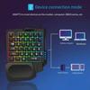 RGB Игровая Клавиатура Одноручная Мини USB Ультратонкая Проводная 35 Клавиш Одноручная Клавиатура с Подсветкой Для Компьютера ПК Ноутбука