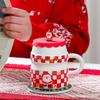 Creative Christmas Ceramic Cup Santa Claus Cartoon Cup High Precision Mug Gift Water Cup