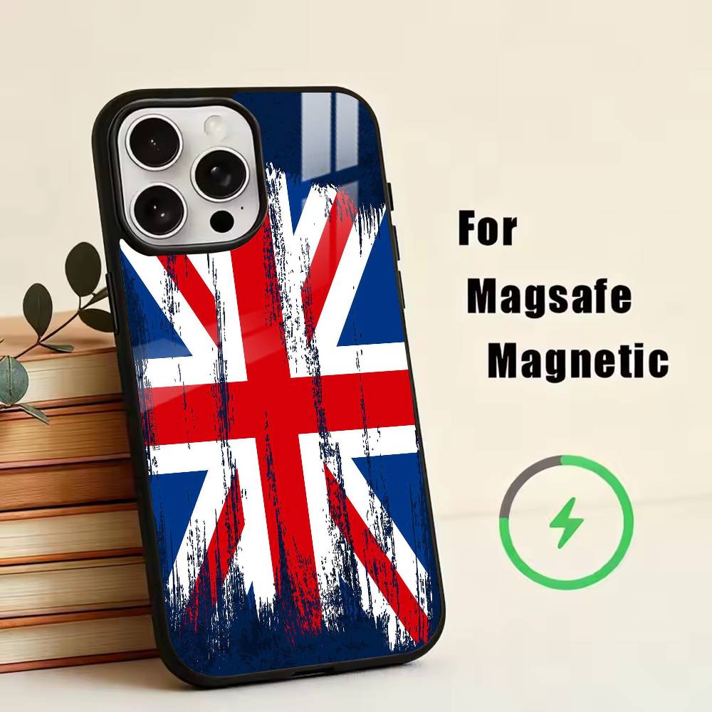 Чехол для телефона с американским флагом для iPhone 17, 16, 15, 14, 13, 12, 11 Plus, Pro, магнитный, для беспроводной зарядки Magsafe