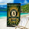 Custom Name Beach Towel Athletics Oakland Emblem Beach Towel, Soft Microfiber, Gift for Her/Him, Birthday, for Pool, Beach, Travel, Fan gifts