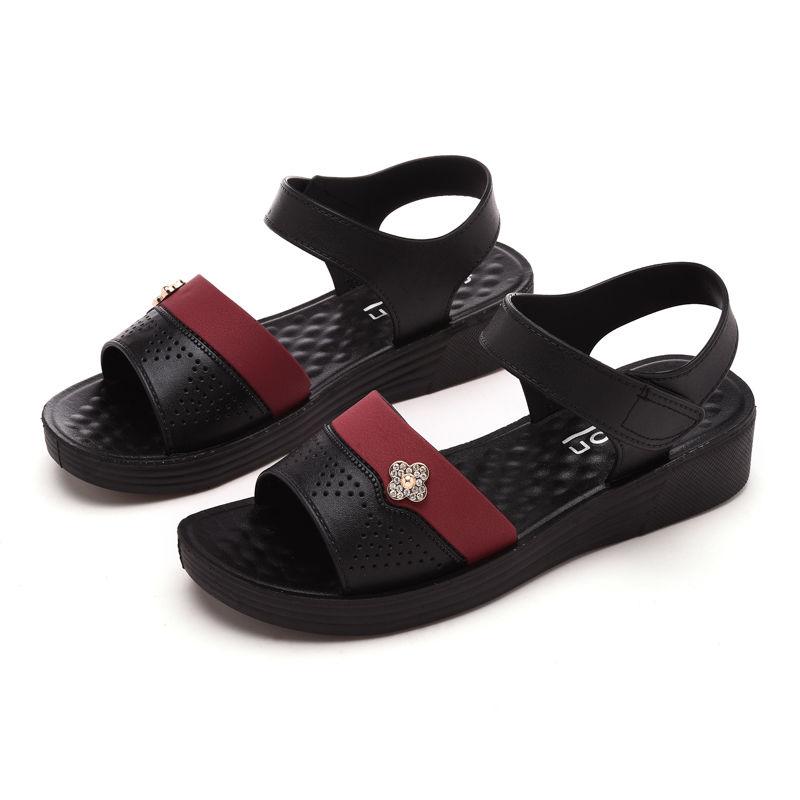 Новые модные женские сандалии с ремешком на щиколотке, пляжные сандалии, удобные плоские сандалии с открытым носком, женская плоская прогулочная обувь для женщин