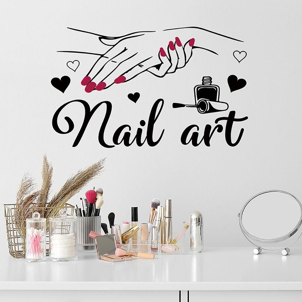 Self-adhesive Wall Mural Reusable Home Decor Nail Art Wall Stickers  Salon