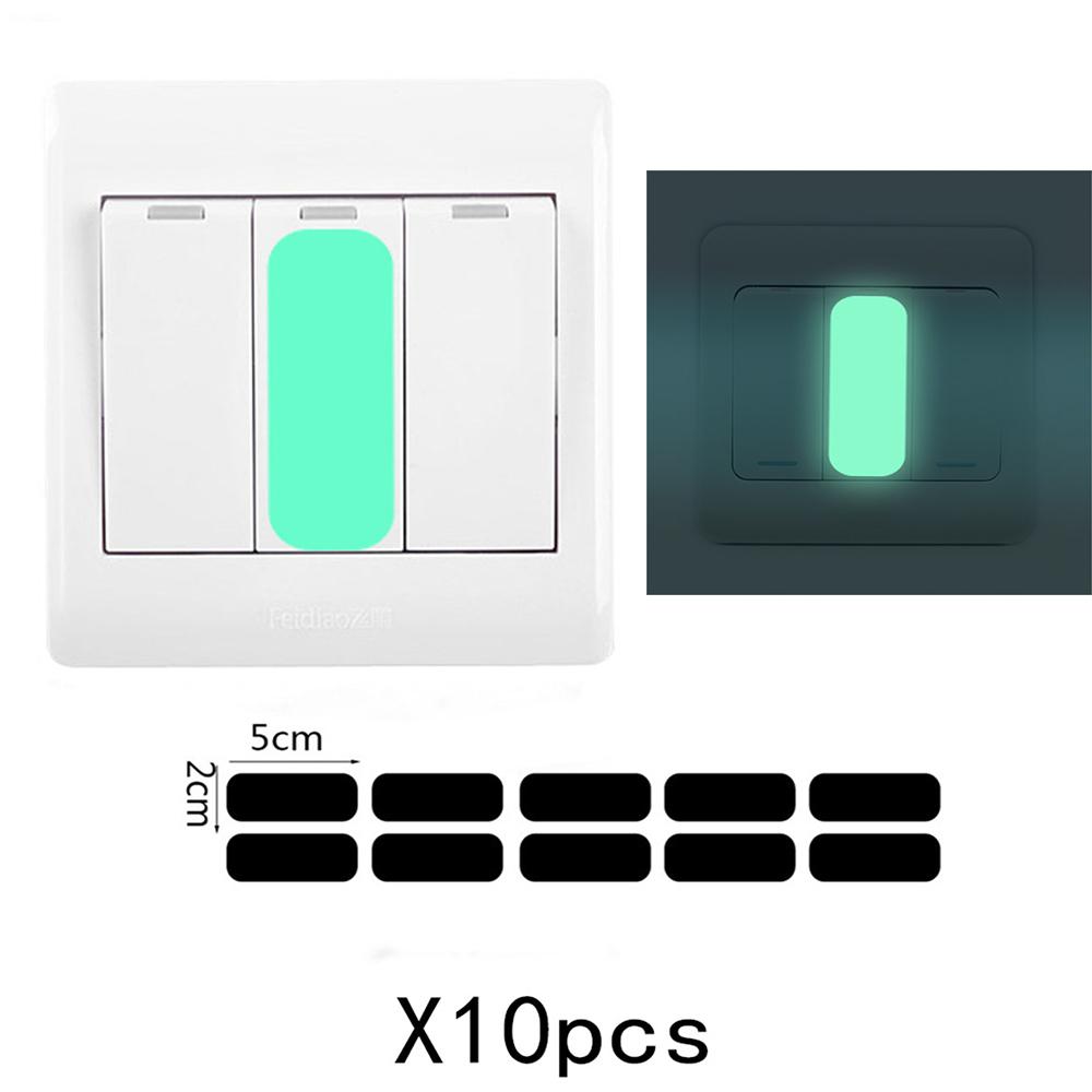 Recycle Decorative Waterproof Bedroom Decor Home Vinyl Button Decal Luminous Switch Stickers
