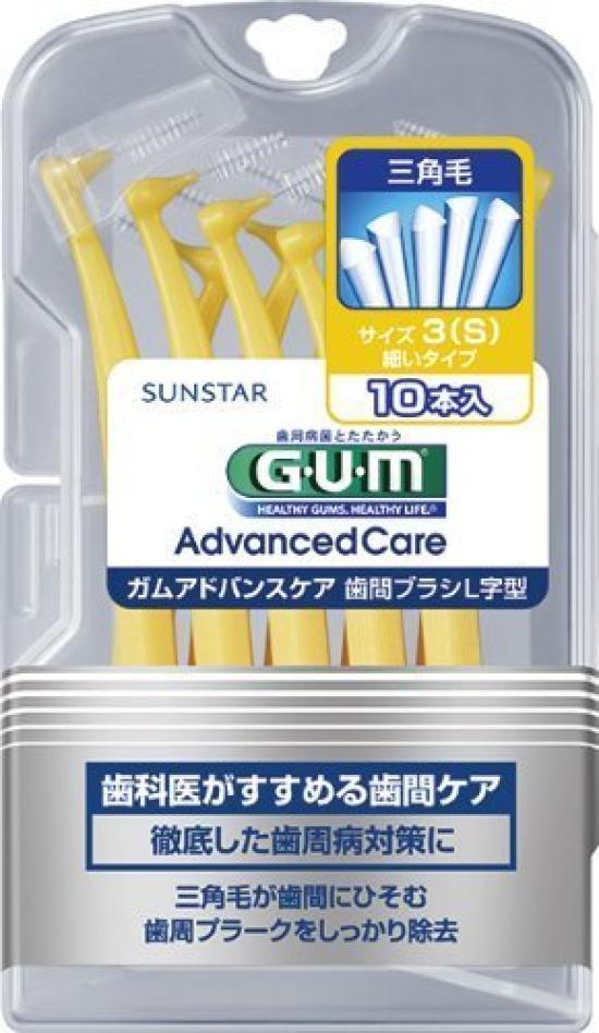 GUM Interdental Brush 10 Pieces 6 Sets L-shaped (S)