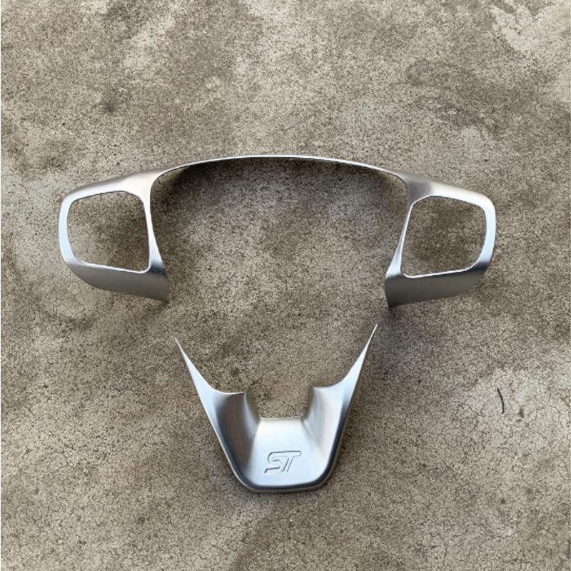 Для Ford Fiesta MK8 2017 2018 2019 аксессуары ABS углеродное волокно ST автомобильный руль отделка рамка кнопки управления