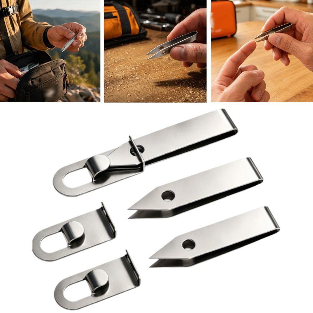 Portable Stainless Steel Tweezers Multi-Function Multi-Purpose Tweezers Wire Picking